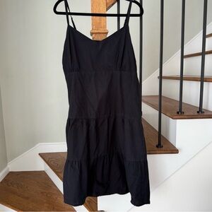Roots 73 - Black Tiered Spaghetti Strap Dress